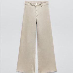 Zara Marine Straight Pants - light khaki
